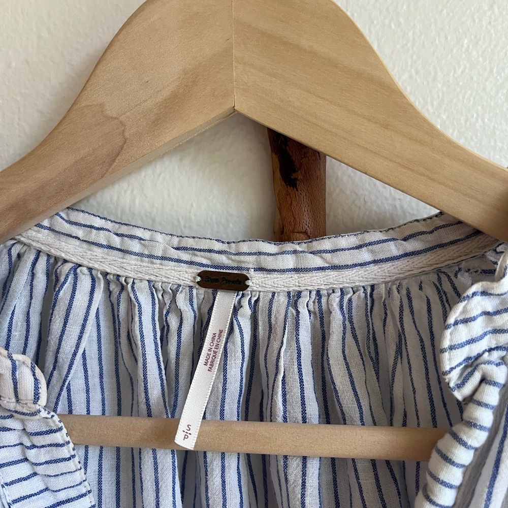 Blue and White Striped Tunic